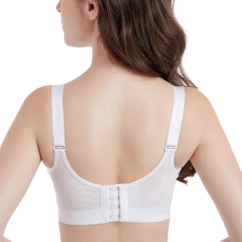 FallSweet Padded Push Up Lace Bras for 34A to 44C Underwire (White,34B) - Image 2
